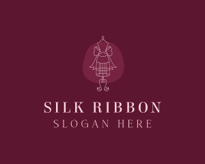 Ribbon Mannequin Dressmaker Couture logo design