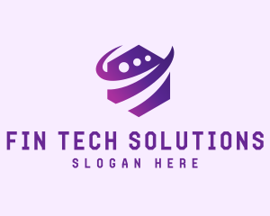 Digital Tech Hexagon logo design