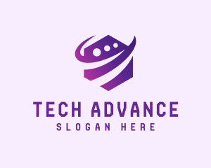 Digital Tech Hexagon logo design