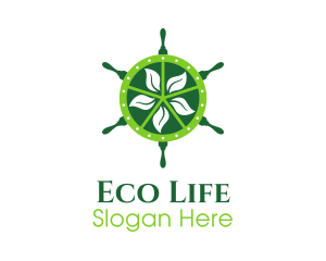 Eco Steering Wheel logo design