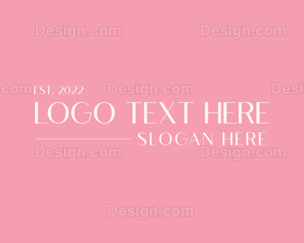 Elegant Feminine Wordmark Logo