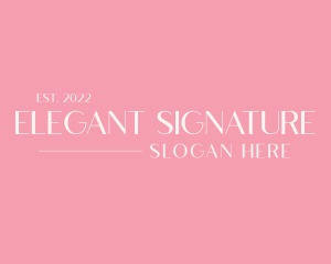 Elegant Feminine Wordmark logo design