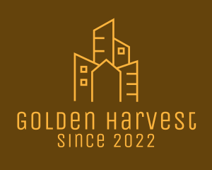 Golden Urban Building Realtor  logo design