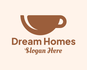 Brown Coffee Cup Logo