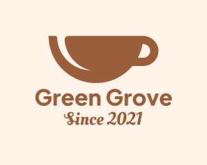 Brown Coffee Cup logo design