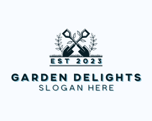 Gardening Shovel Tool logo design