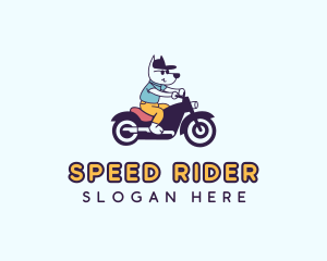 Dog Motorcycle Rider logo