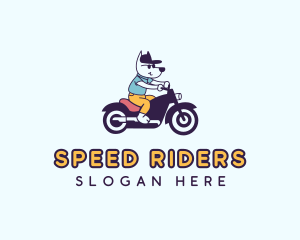 Dog Motorcycle Rider logo