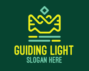 Green & Yellow Lamp Lantern logo design