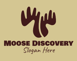 Brown Moose Antlers logo