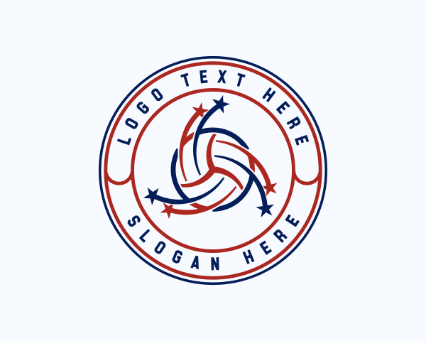 Volleyball logo example 1