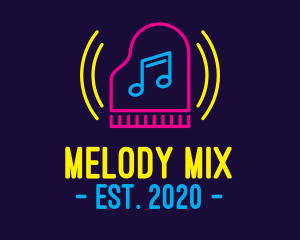 Neon Piano Music logo