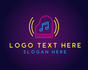 Piano Music Producer Logo