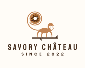 Monkey Donut Pastry logo design