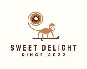 Monkey Donut Pastry logo design