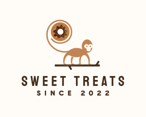 Monkey Donut Pastry logo design