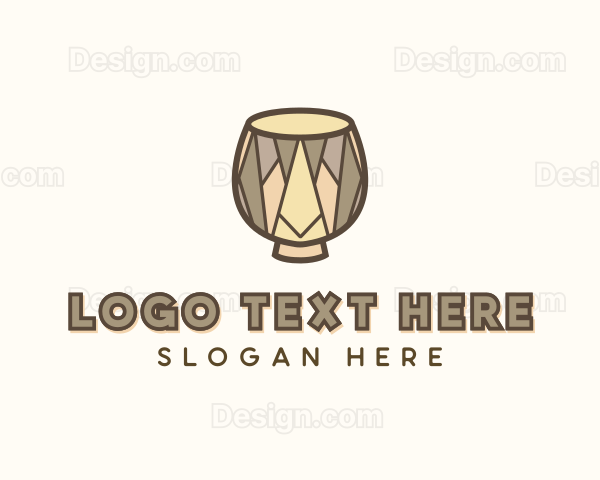 African Music Drum Logo