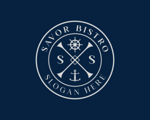 Ship Anchor Wheel logo