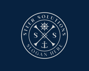 Ship Anchor Wheel logo