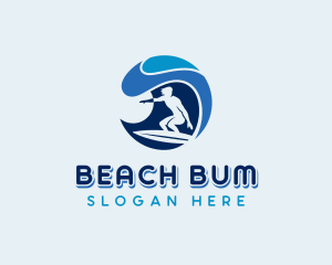 Ocean Surfing Sea logo design