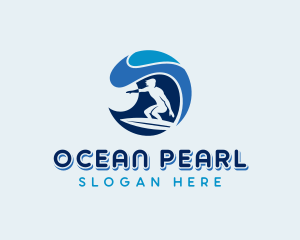 Ocean Surfing Sea logo design