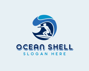 Ocean Surfing Sea logo design