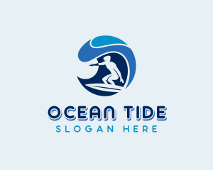 Ocean Surfing Sea logo design