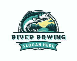 Fish Market River logo design