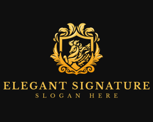 Elegant Pegasus Sigil logo design