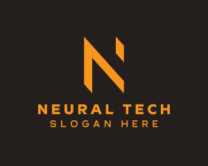 Tech Network Letter N logo design