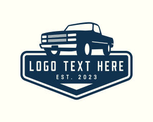 Pickup Car Mechanic Logo