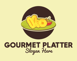 Buffet Food Platter logo design