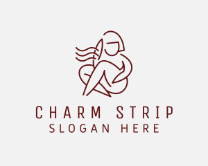 Naked Woman Model logo design