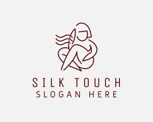 Naked Woman Model logo design