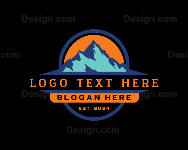 Outdoor Mountain Peak Logo