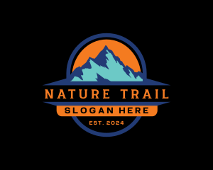 Outdoor Mountain Peak  logo design