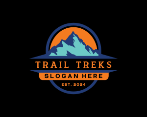 Outdoor Mountain Peak  logo design