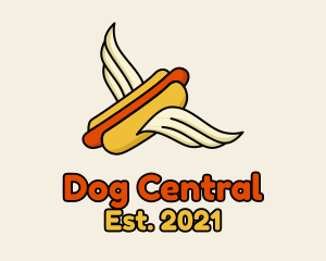 Hot Dog Sandwich Wings logo design