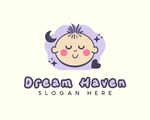 Nursery Sleep Child logo design