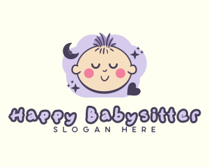 Nursery Sleep Child logo design