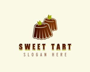 Chocolate Pudding Dessert logo design