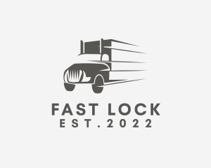 Fast Trailer Truck  logo design