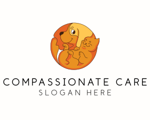 Dog Cat Veterinary Care logo design