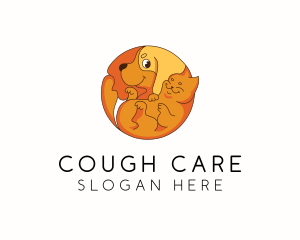 Dog Cat Veterinary Care logo design