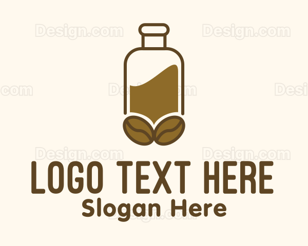 Bottled Coffee Drink Logo