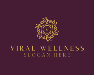 Wellness Floral Spa logo design