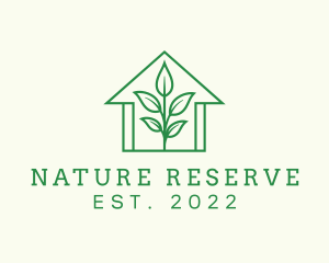 Natural House Plant logo design