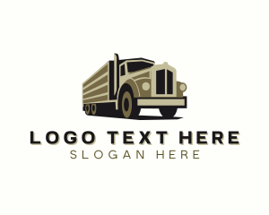 Logistics Trucking Vehicle Logo