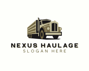 Logistics Trucking Vehicle logo design