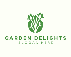 Sustainable Garden Planting logo design